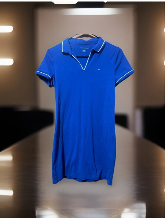 Tommy Hilfiger Dresses & Skirts - Tommy Hilfiger women's Blue short sleeve polo dress size medium